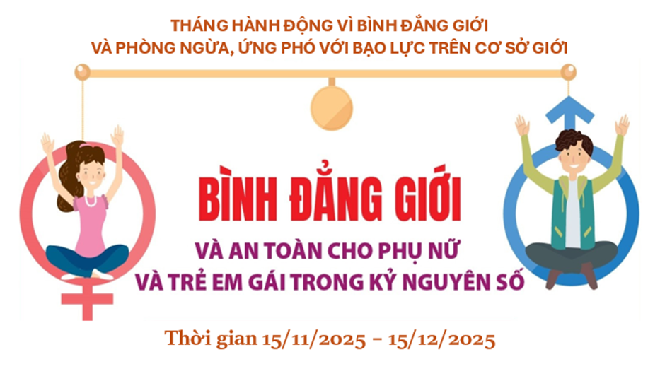 Hưởng ứng Tháng hành động vì bình đẳng giới và phòng, chống bạo lực trên cơ sở giới năm 2025